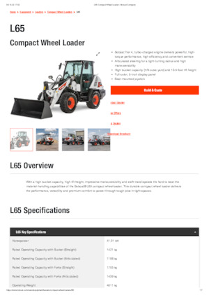 Колесни товарачи Bobcat L65