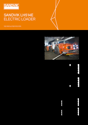 Електрически колесни товарачи Sandvik LH514E