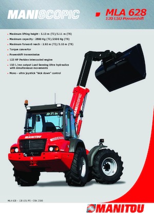 Колесни товарачи Manitou MLA 628 TW LS PS