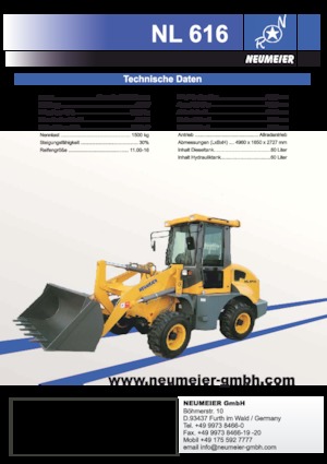 Колесни товарачи Neumeier NL616