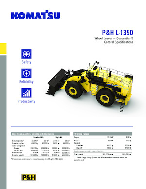 Колесни товарачи Komatsu P&H L-1350