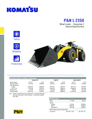 Колесни товарачи Komatsu P&H L-2350