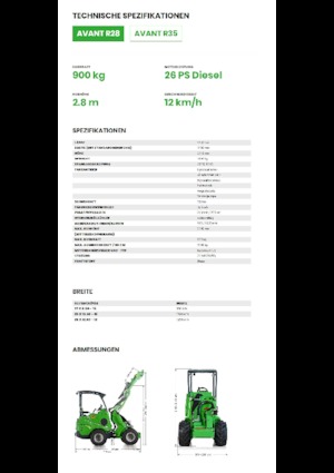 Колесни товарачи Avant Tecno R 28