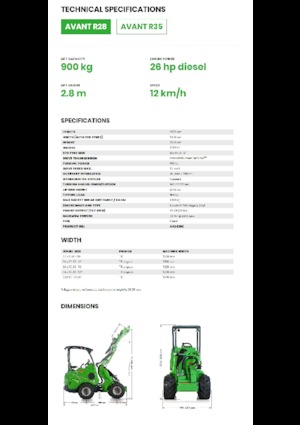 Колесни товарачи Avant Tecno R 28