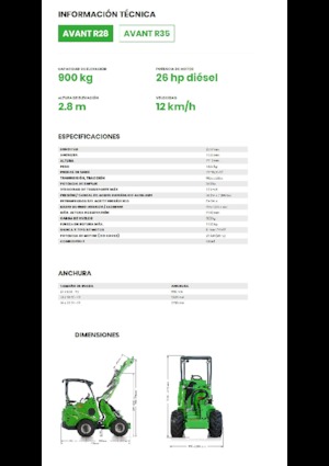 Колесни товарачи Avant Tecno R 28