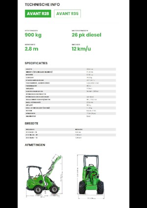 Колесни товарачи Avant Tecno R 28