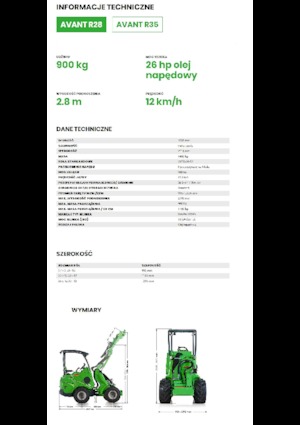 Колесни товарачи Avant Tecno R 28