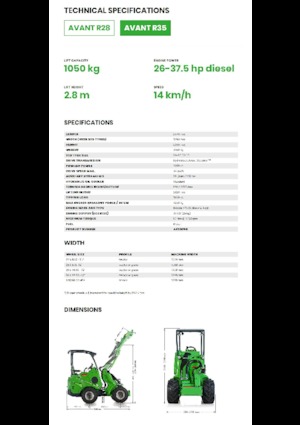 Колесни товарачи Avant Tecno R 35