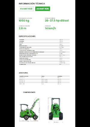 Колесни товарачи Avant Tecno R 35