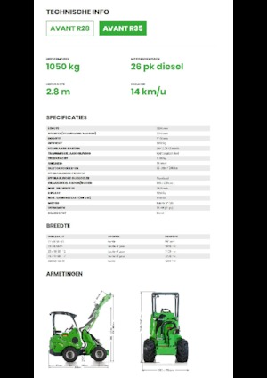 Колесни товарачи Avant Tecno R 35