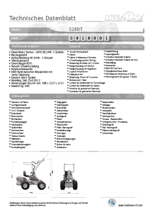 Колесни товарачи Multione S 28 DT