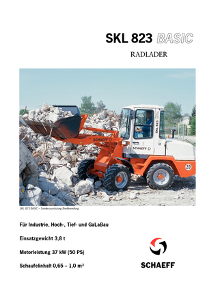 Колесни товарачи Terex-Schaeff SKL 823 Basic