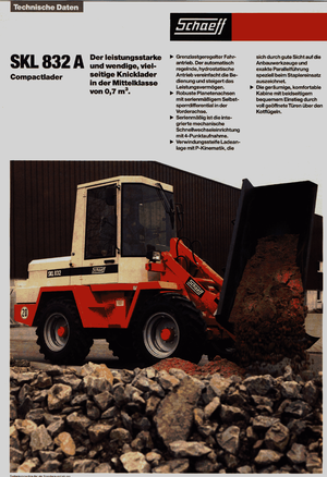 Колесни товарачи Terex-Schaeff SKL 832 A
