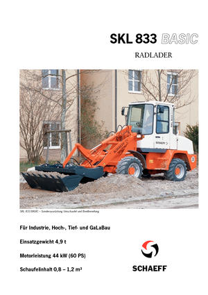Колесни товарачи Terex-Schaeff SKL 833 Basic