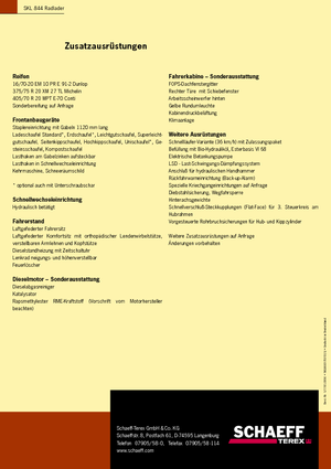 Колесни товарачи Terex-Schaeff SKL 844