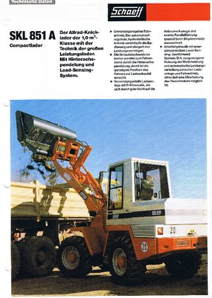 Колесни товарачи Terex-Schaeff SKL 851 A
