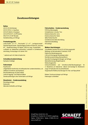 Колесни товарачи Terex-Schaeff SKL 873 SP