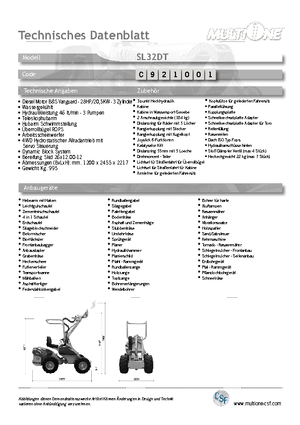 Колесни товарачи Multione SL 32 DT