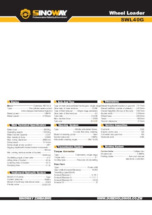Колесни товарачи Sinoway SWL40G 