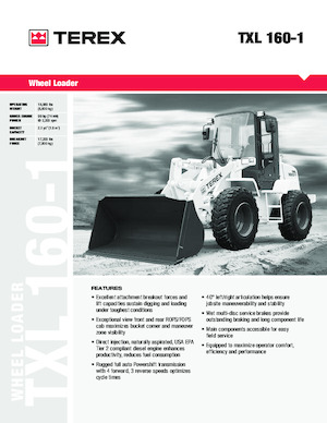 Колесни товарачи Terex TXL 160-1