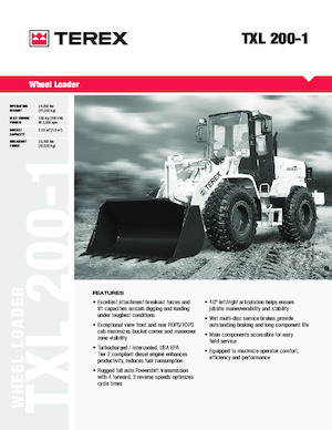 Колесни товарачи Terex TXL 200-1