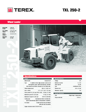 Колесни товарачи Terex TXL 250-2