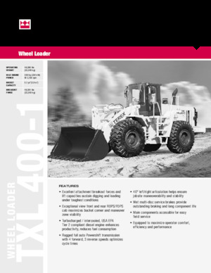 Колесни товарачи Terex TXL 400-1