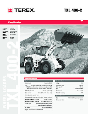 Колесни товарачи Terex TXL 400-2