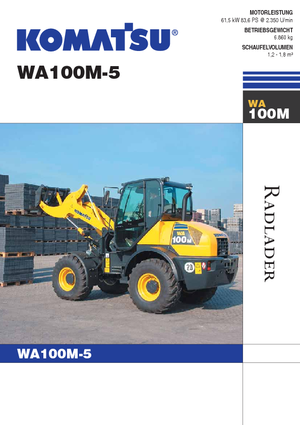 Колесни товарачи Komatsu WA100M-5