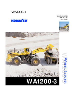 Колесни товарачи Komatsu WA1200-3