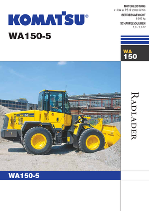 Колесни товарачи Komatsu WA150-5