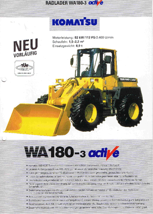 Колесни товарачи Komatsu WA180PT-3 active