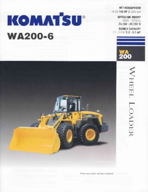 Колесни товарачи Komatsu WA 200-6