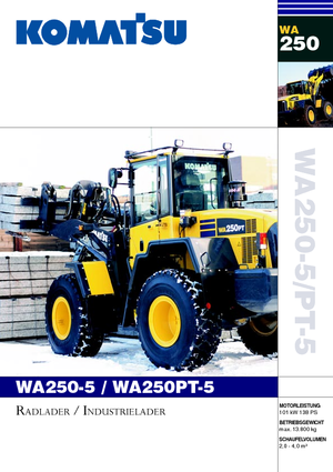 Колесни товарачи Komatsu WA250-5
