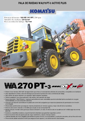 Колесни товарачи Komatsu WA270PT active Plus