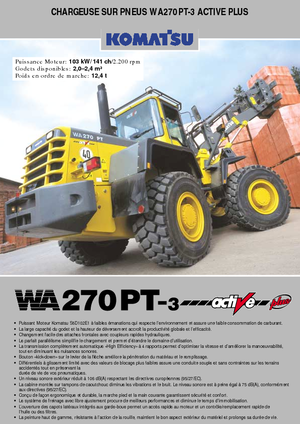 Колесни товарачи Komatsu WA270PT active Plus