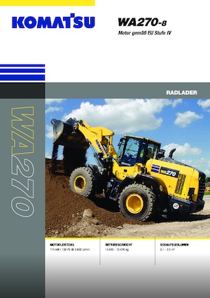 Колесни товарачи Komatsu WA270-8E0