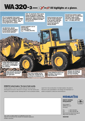 Колесни товарачи Komatsu WA320-3 active Plus
