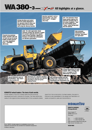 Колесни товарачи Komatsu WA380-3 active Plus