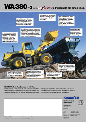 Колесни товарачи Komatsu WA380-3 active Plus