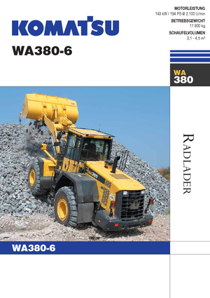 Колесни товарачи Komatsu WA380-6