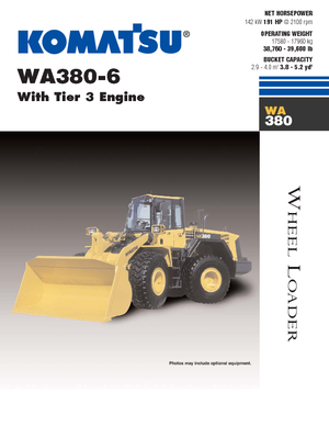 Колесни товарачи Komatsu WA380-6