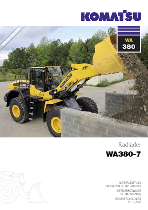 Колесни товарачи Komatsu WA380-7