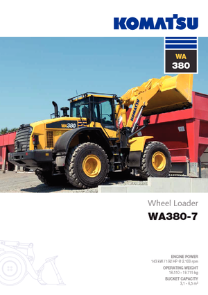 Колесни товарачи Komatsu WA380-7