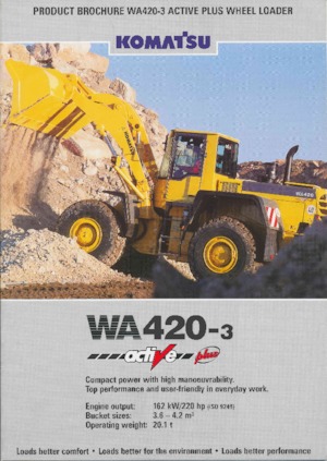 Колесни товарачи Komatsu WA 420-3