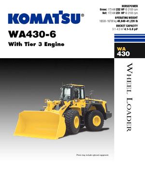 Колесни товарачи Komatsu WA430-6E0