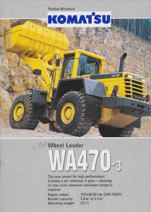 Колесни товарачи Komatsu WA 470-3