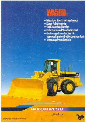 Колесни товарачи Komatsu WA500-1