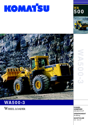Колесни товарачи Komatsu WA500-3