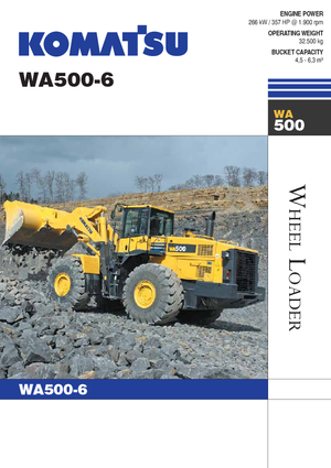 Колесни товарачи Komatsu WA500-6